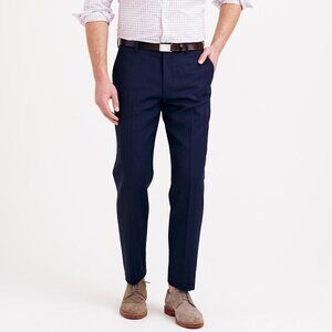 J. Crew Ludlow Slim Fit Traveler Suit Pant Size 28 S Mens Navy Italian Wool $250